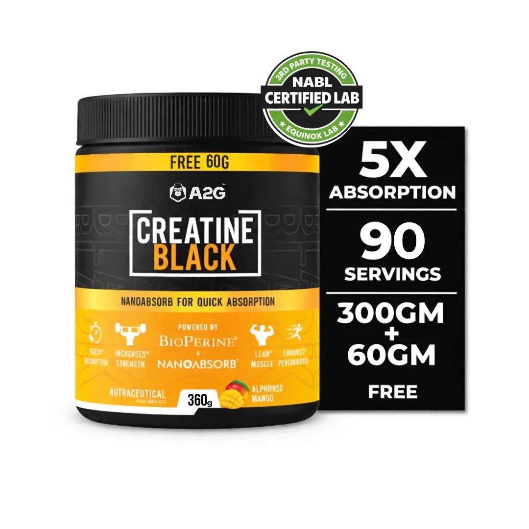 Creatine Black 300g | Alphonso mango - A2G Lifestyle