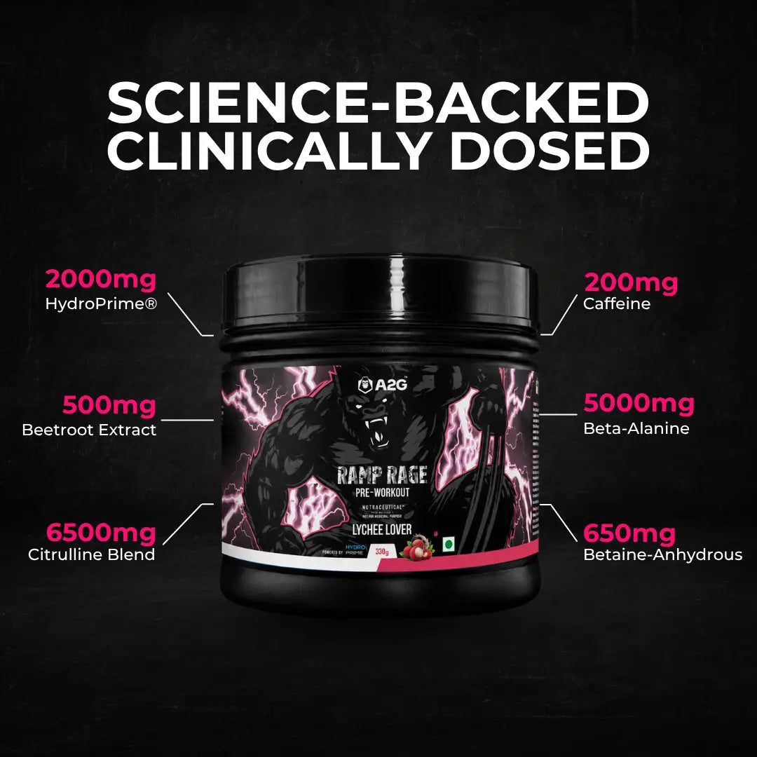 Ramp Rage Pre-Workout | 330 Gram | 30 servings - A2G Lifestyle