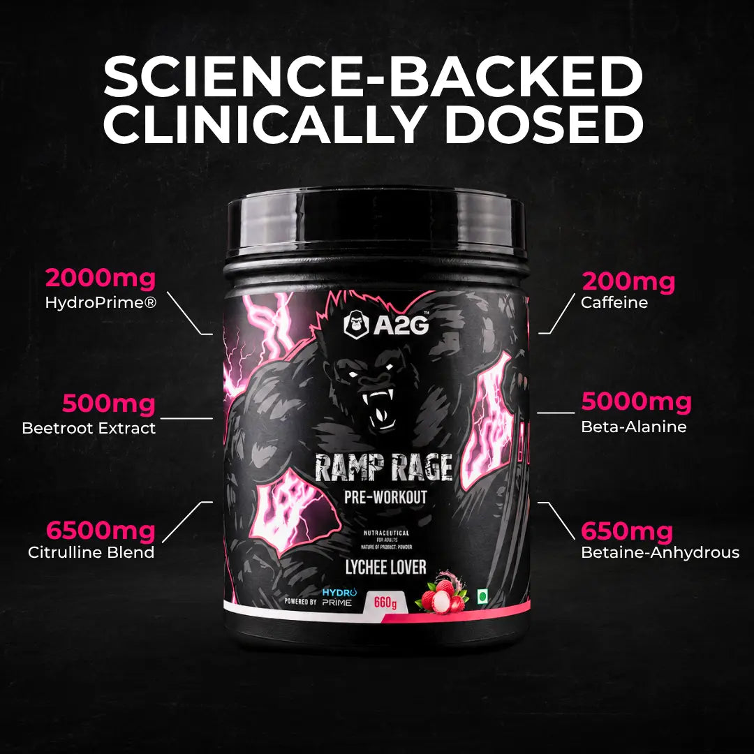 Ramp Rage Pre-Workout | 660 Gram | 60 servings - A2G Lifestyle