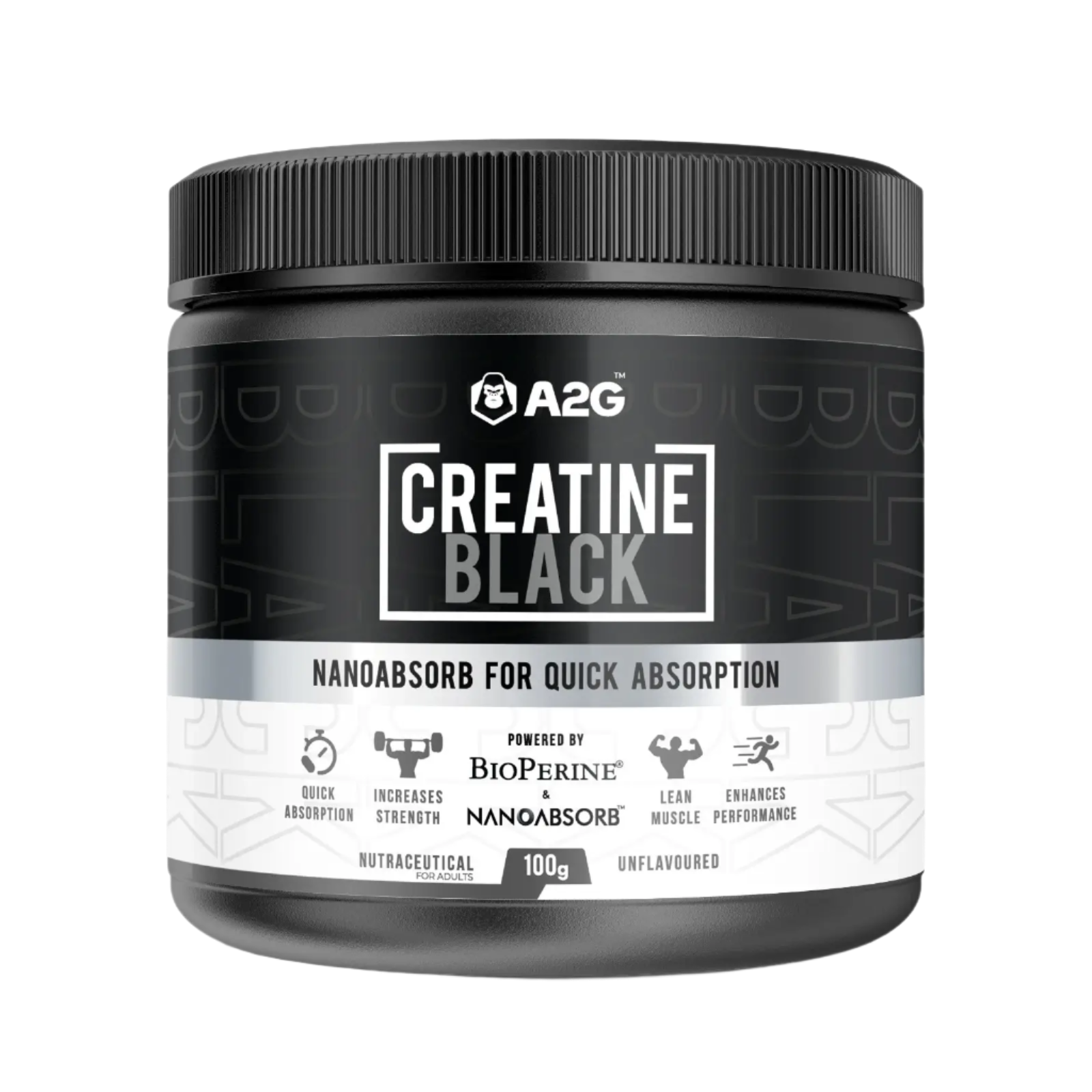 A2G Creatine Black | 100 grams - A2G Lifestyle