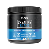 A2G Creatine Black supplement container on a transparent background