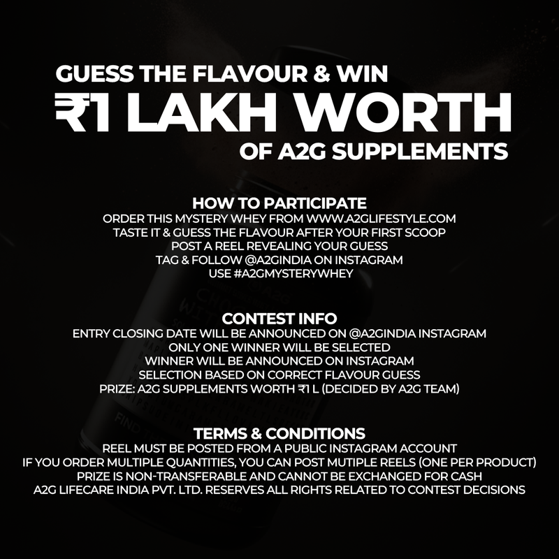 A2G Gourmet Series Whey – The ₹1 Lakh Mystery Flavour Challenge