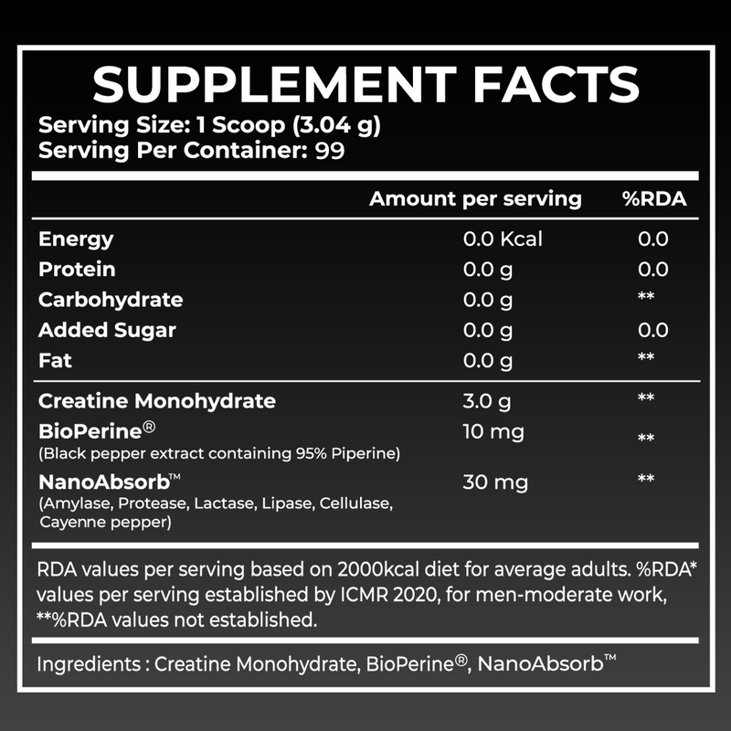 A2G Creatine Black