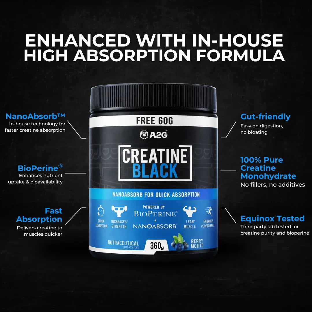 Creatine Black 300g | Berry Mojito - A2G Lifestyle