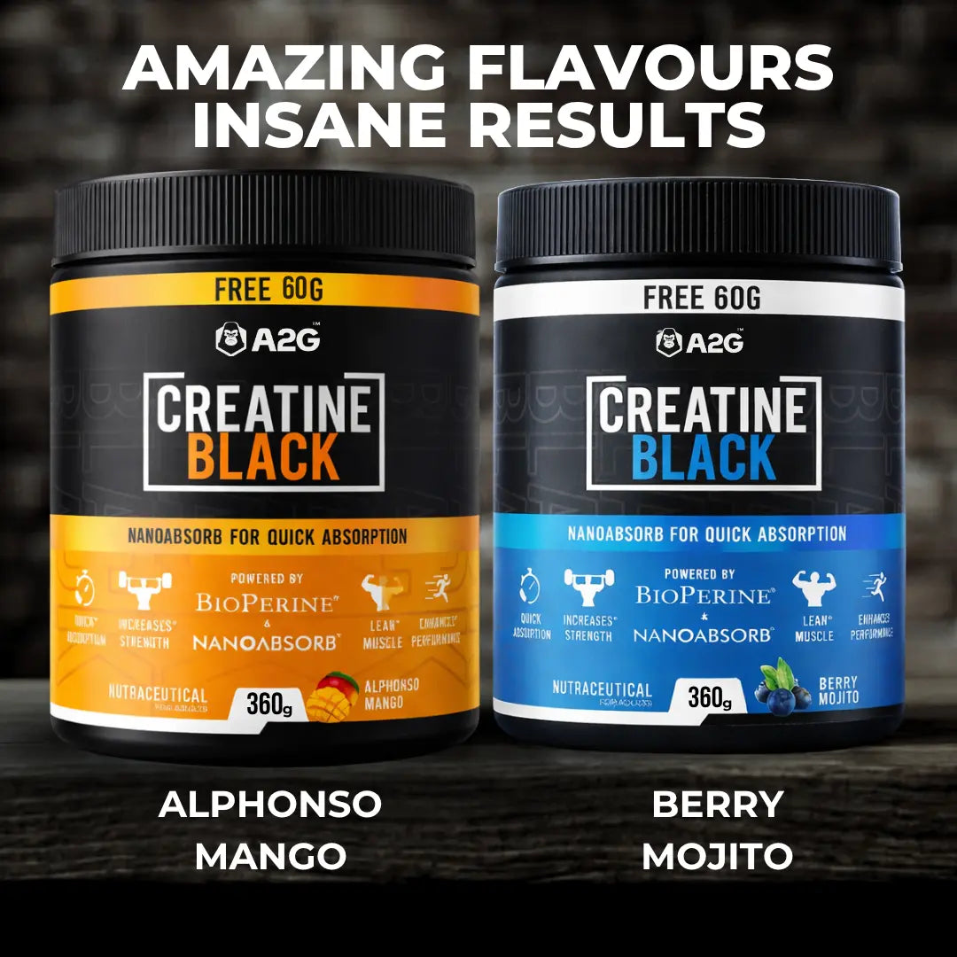 Creatine Black 300g | Alphonso mango - A2G Lifestyle
