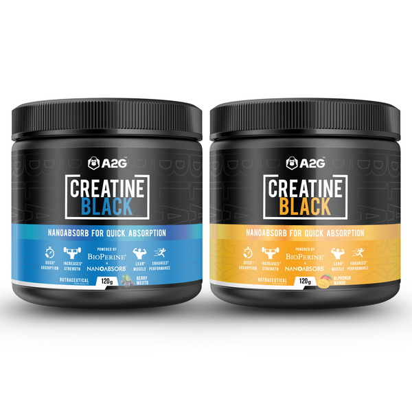 A2G Creatine Black Combo | 240 grams (Flavoured)