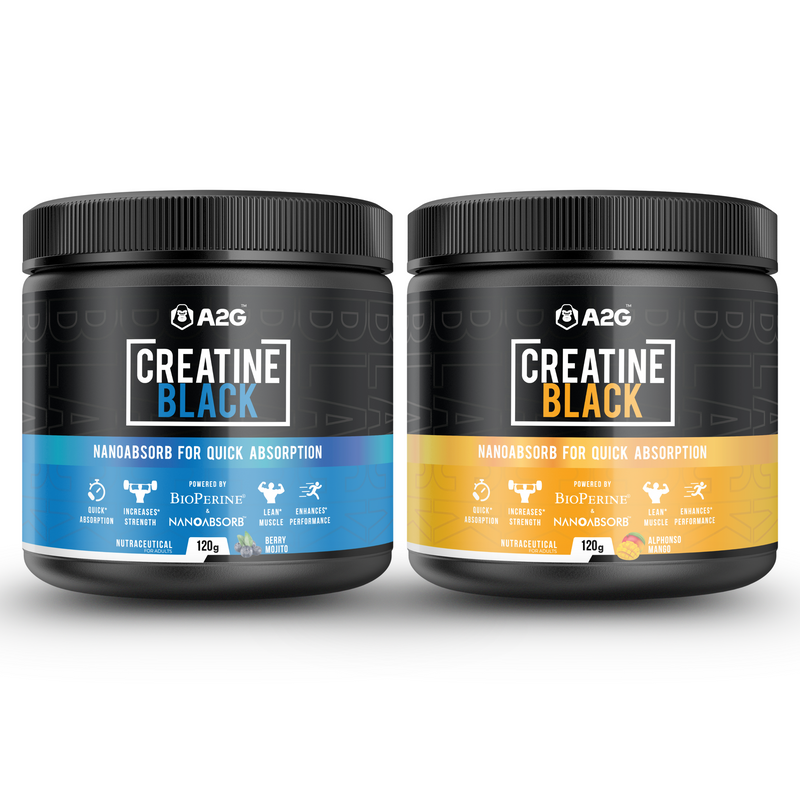 A2G Creatine Black Combo | 240 grams (Flavoured)