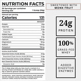 A2G Advanced Whey Protein Supplement Facts