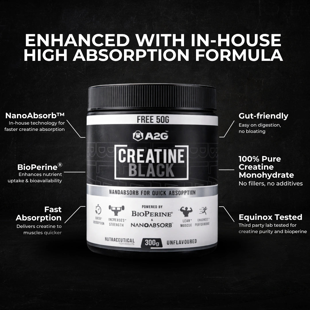 Creatine Black | 300 gram - A2G Lifestyle