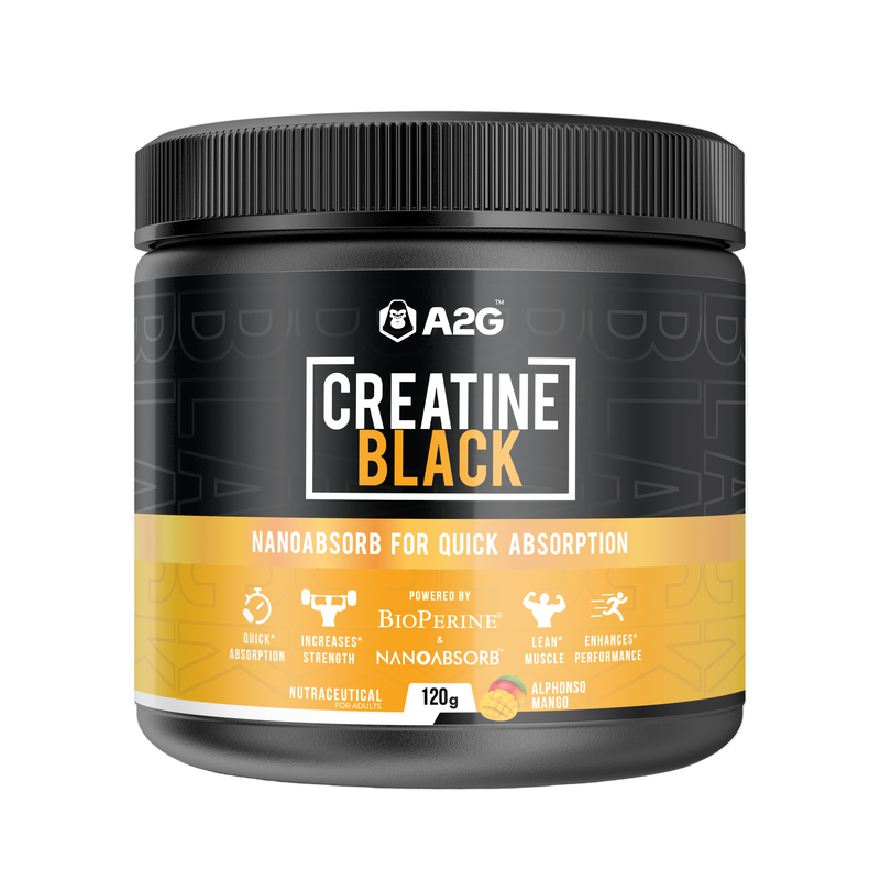A2G Creatine Black | 120 grams (Flavoured) - A2G Lifestyle