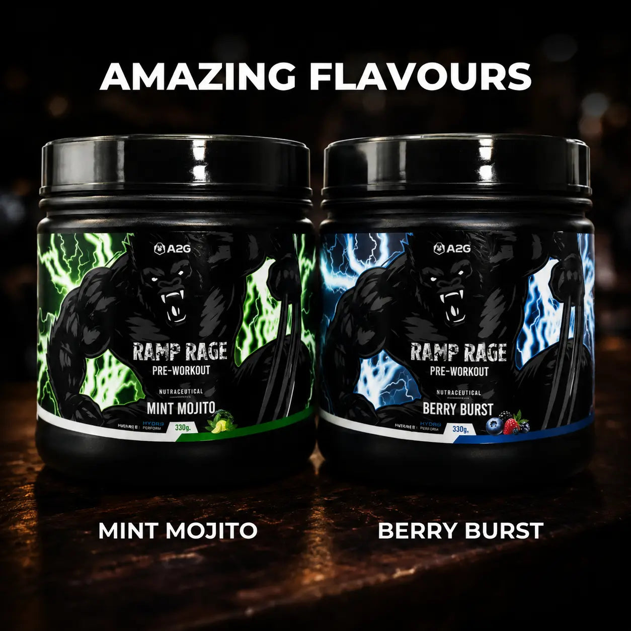 Ramp Rage Pre-Workout | 330 Gram | 30 Servings | Mint Mojito - A2G Lifestyle