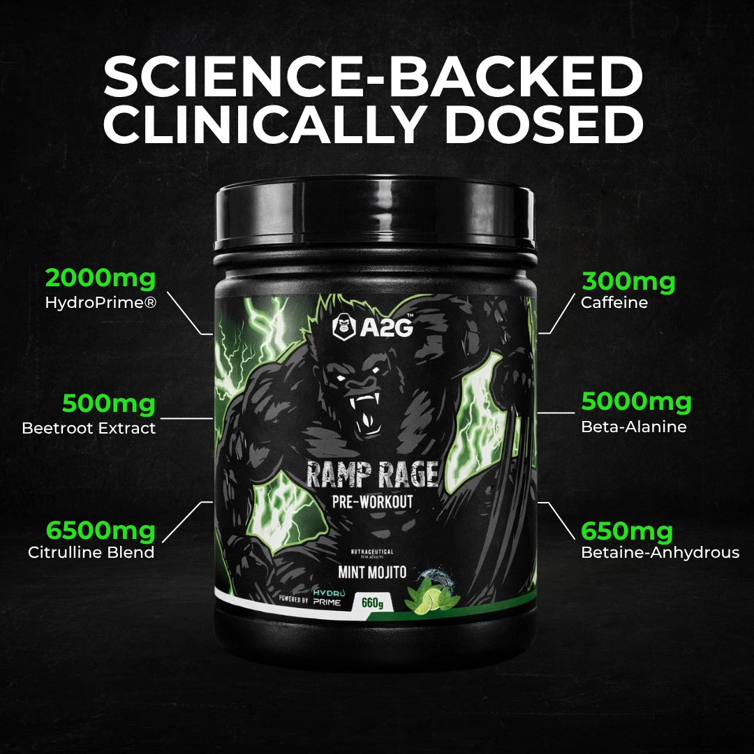 Ramp Rage Pre-Workout | 660 Gram | 60 servings - A2G Lifestyle
