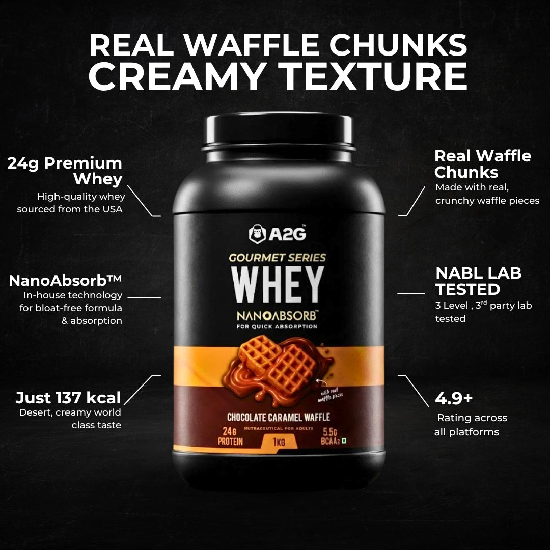Gourmet Whey Protein | 1KG | 28 servings - A2G Lifestyle